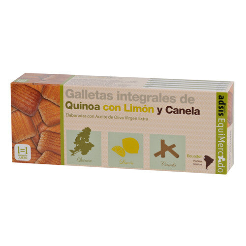 GALLETA QUINOA LIMÓN Y CANELA BIO 125g