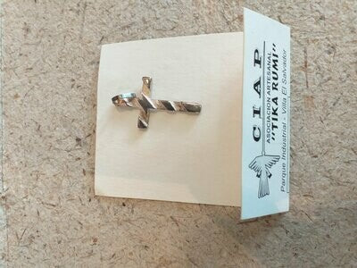 COLGANTE DIJE DE PLATA QUEMADA 3.5X2 CM