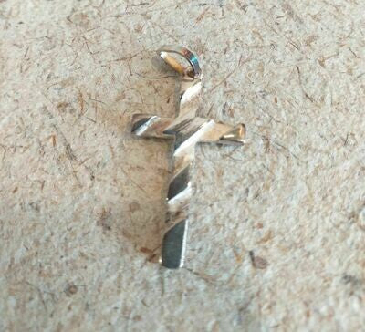 COLGANTE DIJE DE PLATA QUEMADA 3.5X2 CM