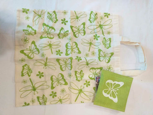 BOLSA COMPRA MARIPOSA 38X42CM