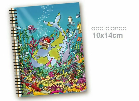 LIBRETA DE NOTAS BAJO EL MAR