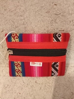 MONEDERO MANTA  ROJO 10,5X9CM