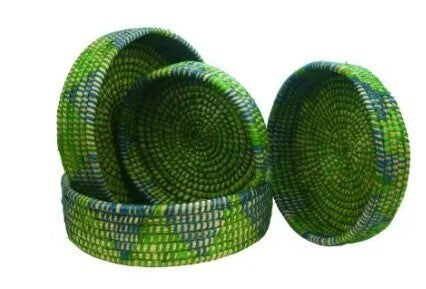 CESTA VERDE AZUL DIA27X6cm  BANGLA DESH-CORR