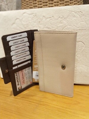 CARTERA PIEL   COLOR  BEIGE  TERU 17X10 CM EMA INDIA