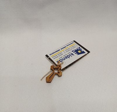 COLGANTE CRUZ LABRADA 2,5CM HOLY LAND PALESTINA