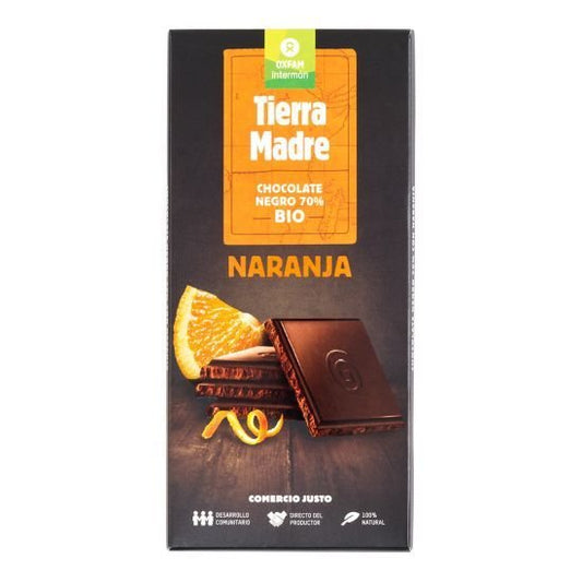 CHOCOLATE 70% NARANJA BIO 100g