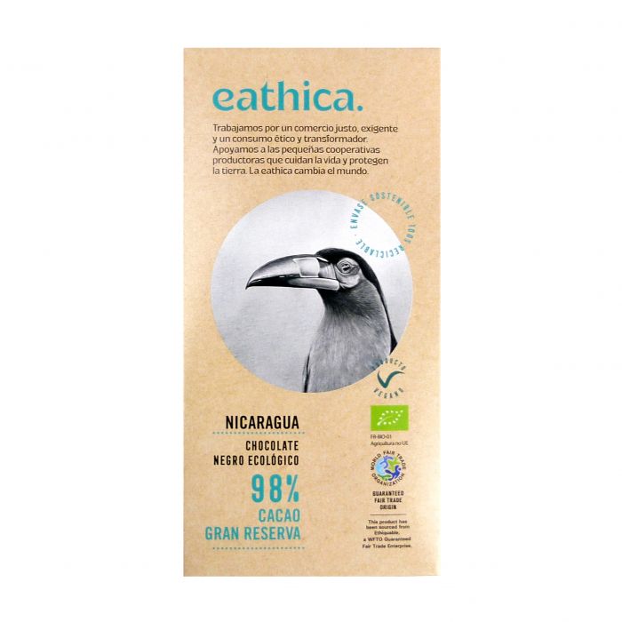 CHOCOLATE eathica  98%  ECUADOR BIO 100g