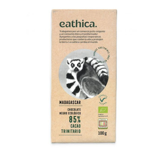 CHOCOLATE eathica 85%  MADAGASCAR BIO 100g