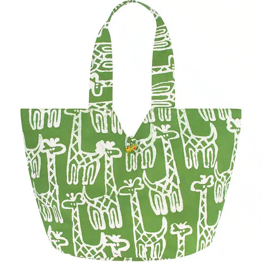 BOLSO TOTE VERDE 40X35 CM GLOBAL MAMA-GHANA