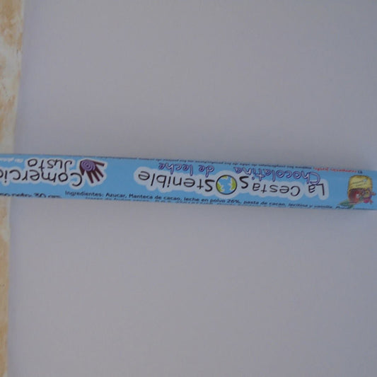 CHOCOLATINA LECHE CESTA SOSTENIBLE