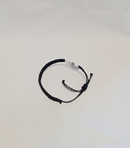 PULSERA ALGODÓN NEGRA CORREDERA INDIA - FVICENTE FERRER