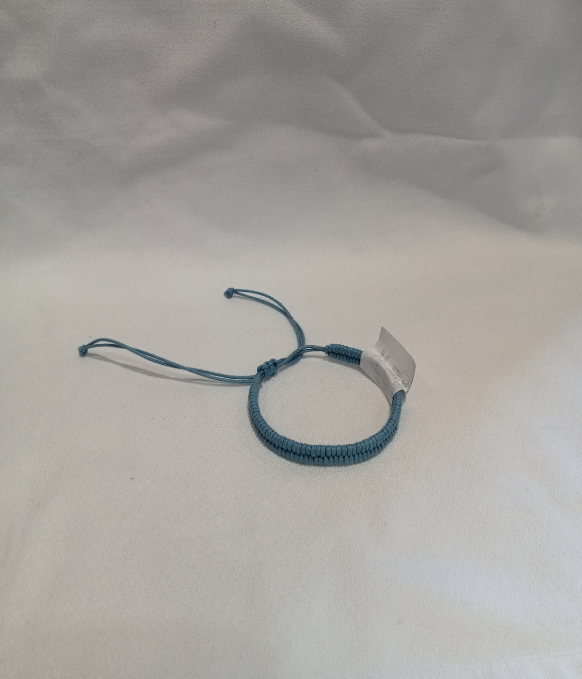 PULSERA ALGODÓN AZUL CORREDERA INDIA - FVICENTE FERRER