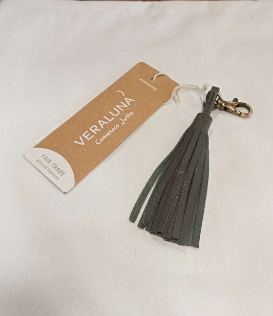 LLAVERO PIEL TASSEL INDIA EMA