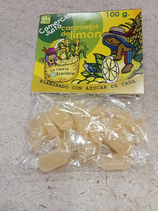 CARAMELOS LIMON CESTA SOSTENIBLE 100g
