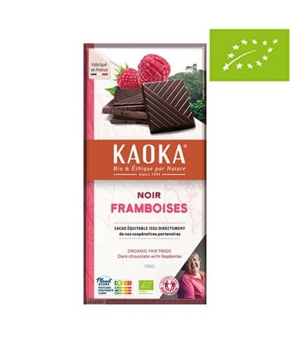 CHOCOLATE KAOKA FRAMBUESA 55% 100GR