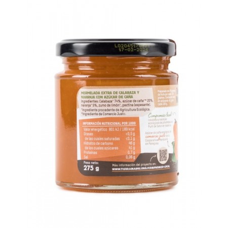 MERMELADA EXTRA CALABAZA A LA NARANJA