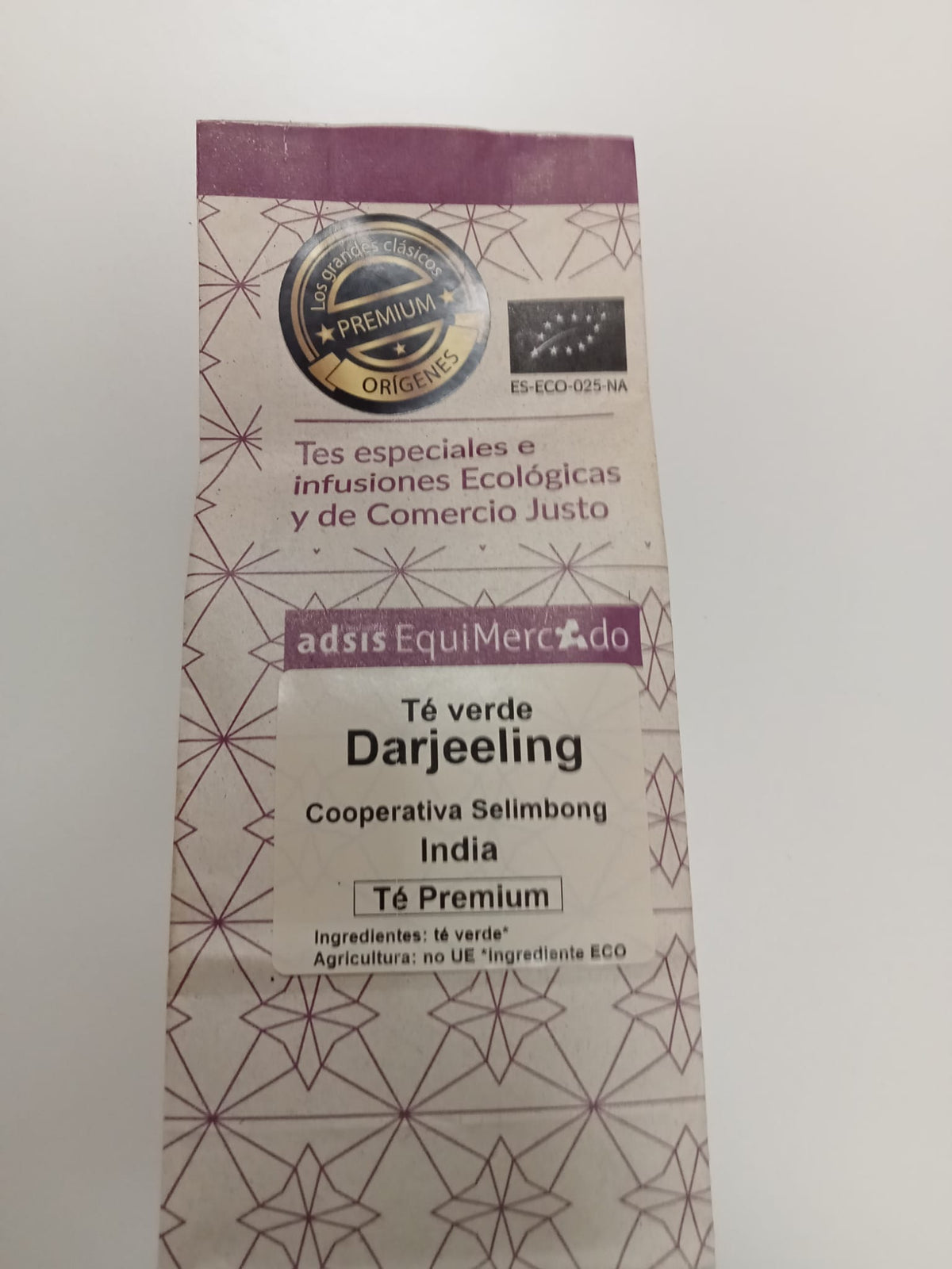 TE VERDE BIO SUELTO 50g SRI LANKA